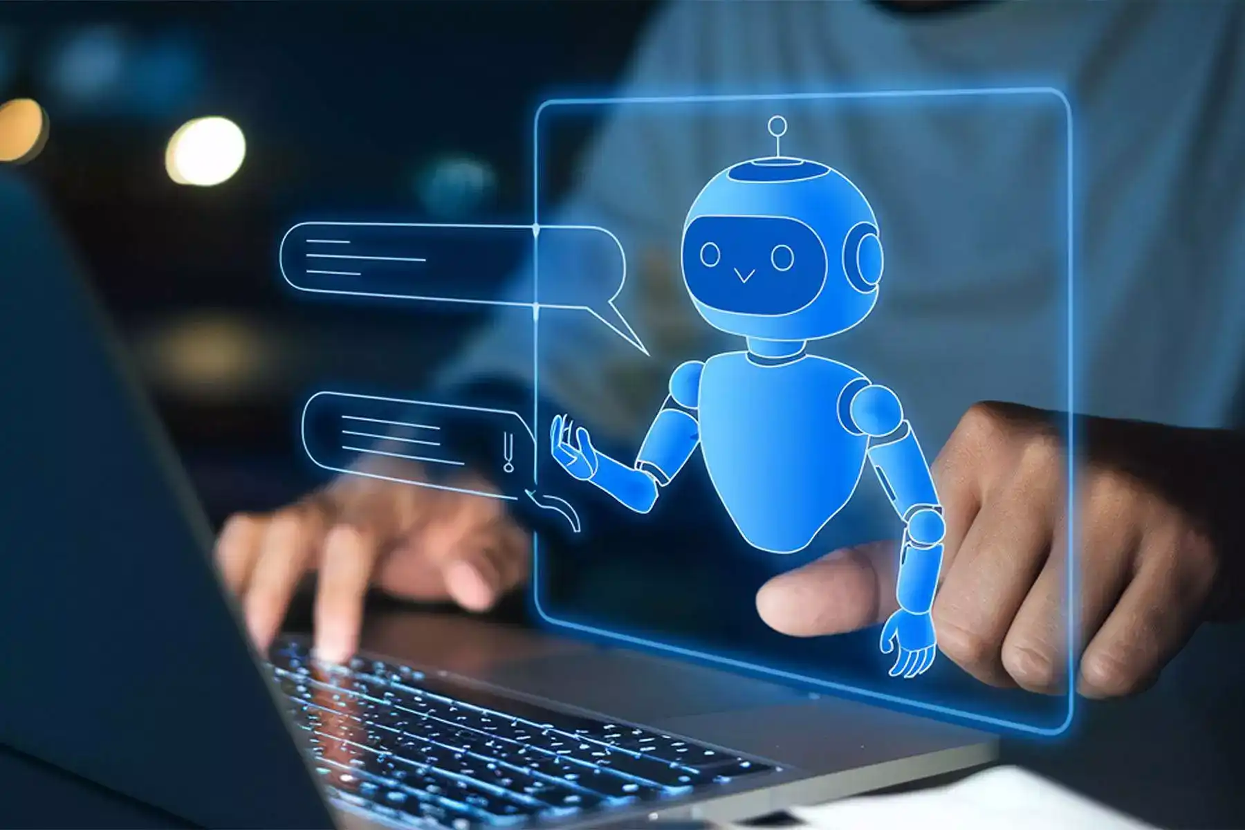 Un'architettura di sistema che mostra come un assistente virtuale per aziende si integra nei processi per automatizzare i compiti ripetitivi.